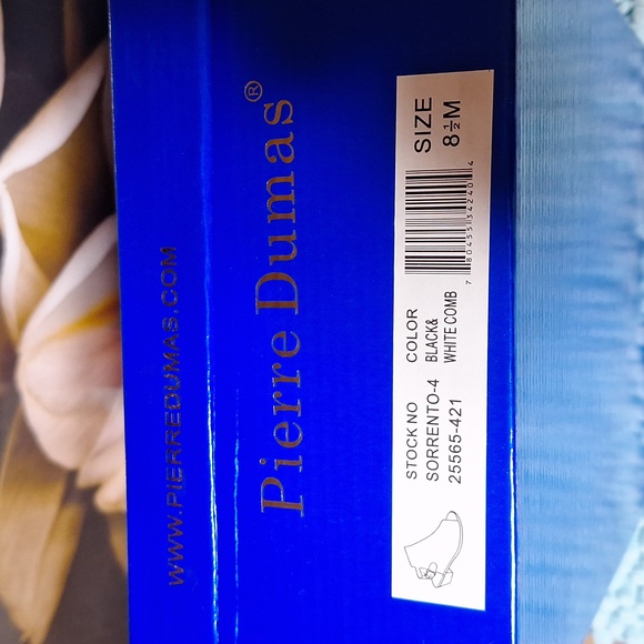 Pierre Dumas adorable black/white clogs. Worn 2 times. Size 8 1/2 - Picture 5 of 6